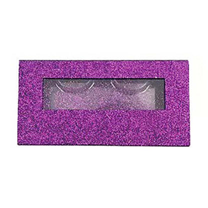 Boîte vide de 21 couleurs de faux cils, boîte rectangulaire à couvercle transparent