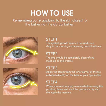 Eyelash Growth Serum Lash Brow Rapid Grow Serum Gentle Vegan Private Label