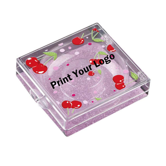 12 color cherry eyelash box square empty packaging box creative new