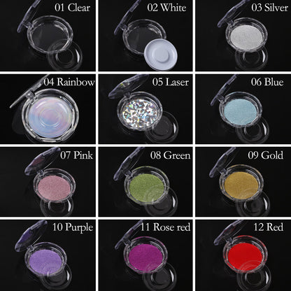11 color eyelash packaging box empty eyelash storage box thickened clear