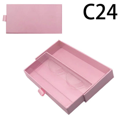 Eyelash empty box eyelash packaging box pulling rectangular window
