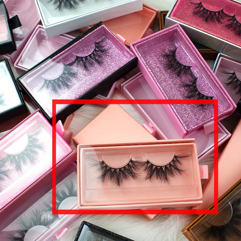 Eyelash empty box eyelash packaging box pulling rectangular window