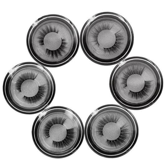3D false eyelash mink hair reusable easy to wear curl thick