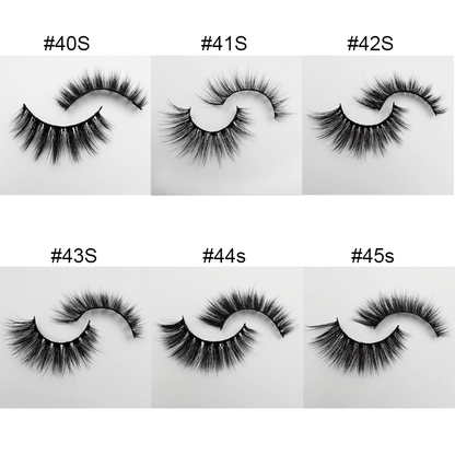 3D false eyelash mink hair curl thick reusable easy to wear