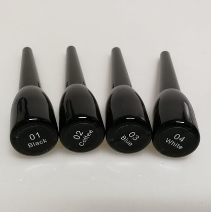 4 color liquid eyeliner long lasting quick dry eye line waterproof