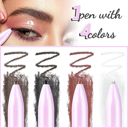 4 in 1 makeup pen eyebrow eyeliner lipliner highlighter pencil matte vegan