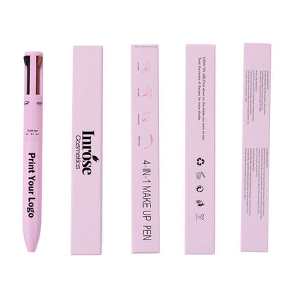 4 in 1 makeup pen eyebrow eyeliner lipliner highlighter pencil matte vegan