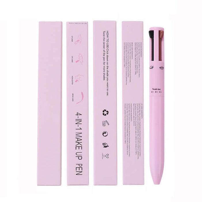 4 in 1 makeup pen eyebrow eyeliner lipliner highlighter pencil matte vegan