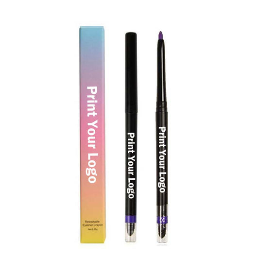 12 color eyeliner pencil rotating waterproof thin-tip long lasting