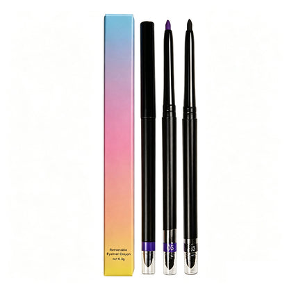 12 Color Eyeliner Pencil Cream Rotating Waterproof Thin-Tip Long Lasting Vegan
