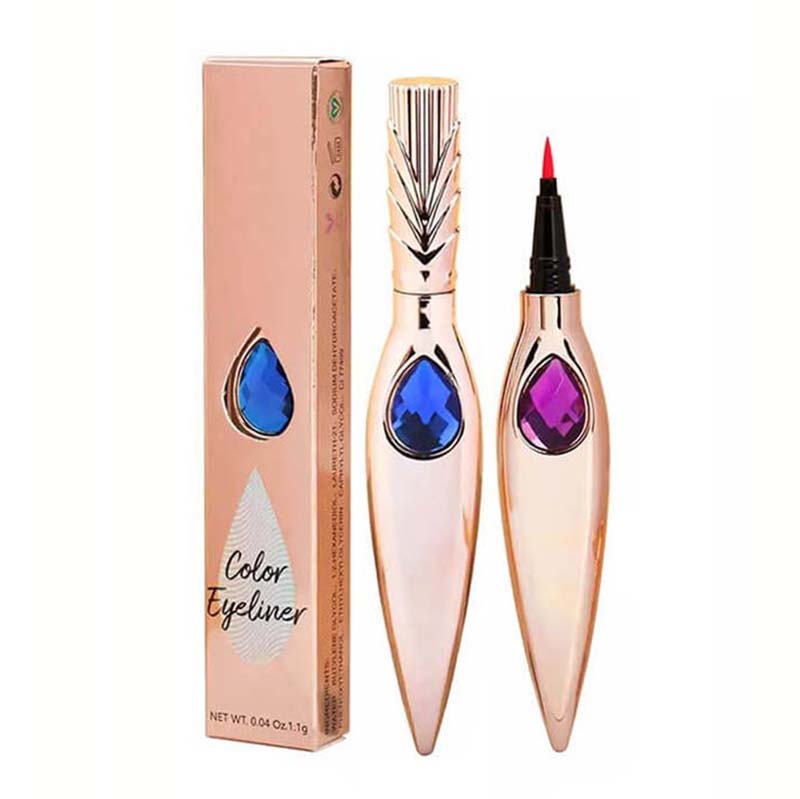 Eyeliner liquide waterproof 7 couleurs, séchage rapide, effet diamant 