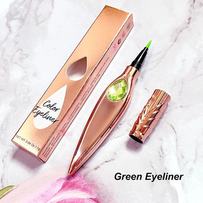 7 color liquid eyeliner waterproof dry-quick diamond eye line