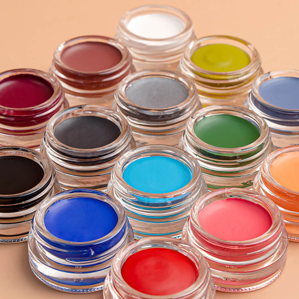 15-Color Eyeliner Gel Colored Eyeliner Cream Long-Lasting Quick-Dry Waterproof