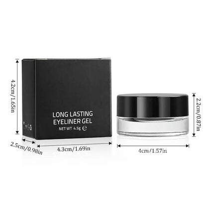 15-Color Eyeliner Gel Colored Eyeliner Cream Long-Lasting Quick-Dry Waterproof