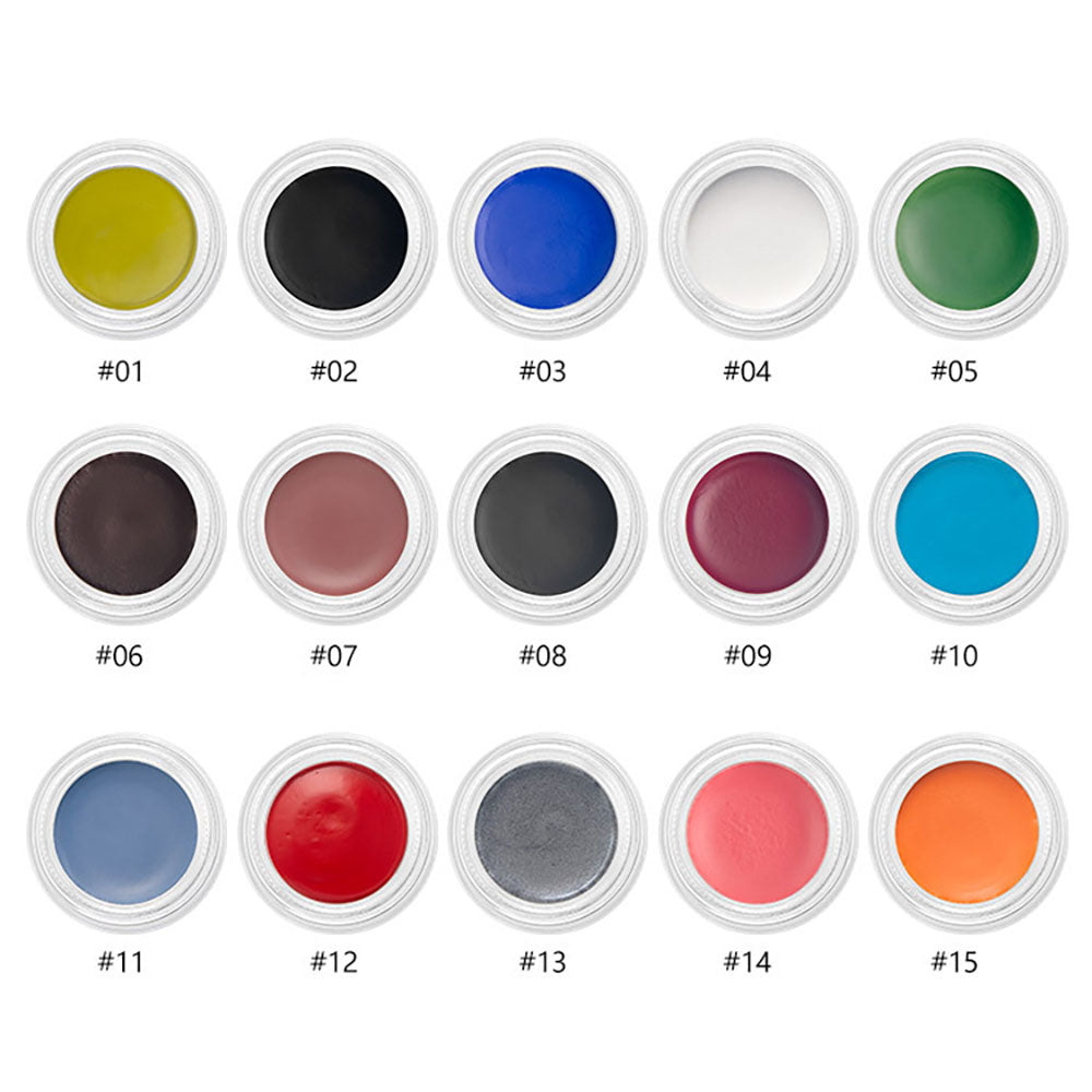 15-Color Eyeliner Gel Colored Eyeliner Cream Long-Lasting Quick-Dry Waterproof