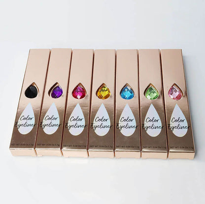 7 color liquid eyeliner waterproof dry-quick diamond eye line