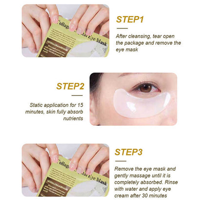 5 color eye mask patch collagen crystal reduce fine lines moisturizing