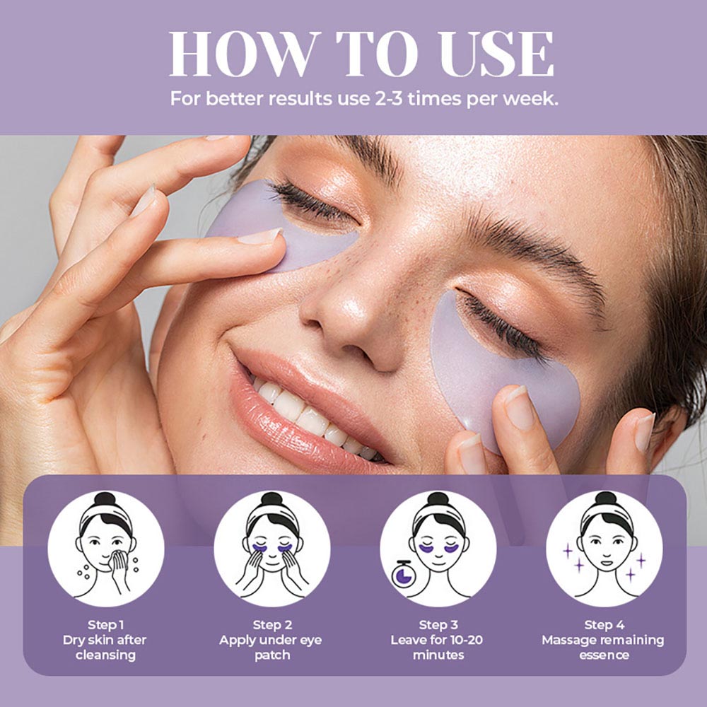 12-color Collagen Green Seaweed Eye Mask Reduce Smooth Moisturizing 60-piece Box