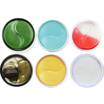 12-color Collagen Green Seaweed Eye Mask Reduce Smooth Moisturizing 60-piece Box