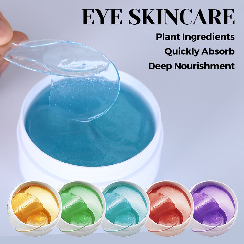12-color Collagen Green Seaweed Eye Mask Reduce Smooth Moisturizing 60-piece Box