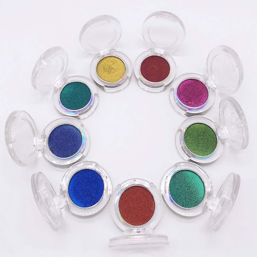9 Color Chameleon Eyeshadow Powder Metallic Eyes Makeup High Pigmented