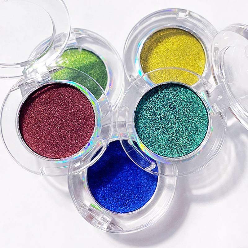 9 color eyeshadow powder chameleon metallic high pigment