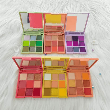 9 color DIY eyeshadow palette high pigmented long lasting