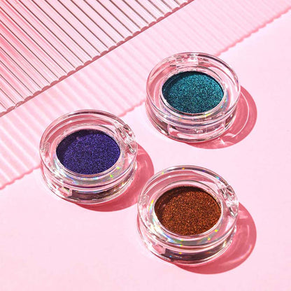9 Color Chameleon Eyeshadow Powder Metallic Eyes Makeup High Pigmented