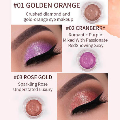 6 color eyeshadow gel liquid highlighter high pigment shimmer