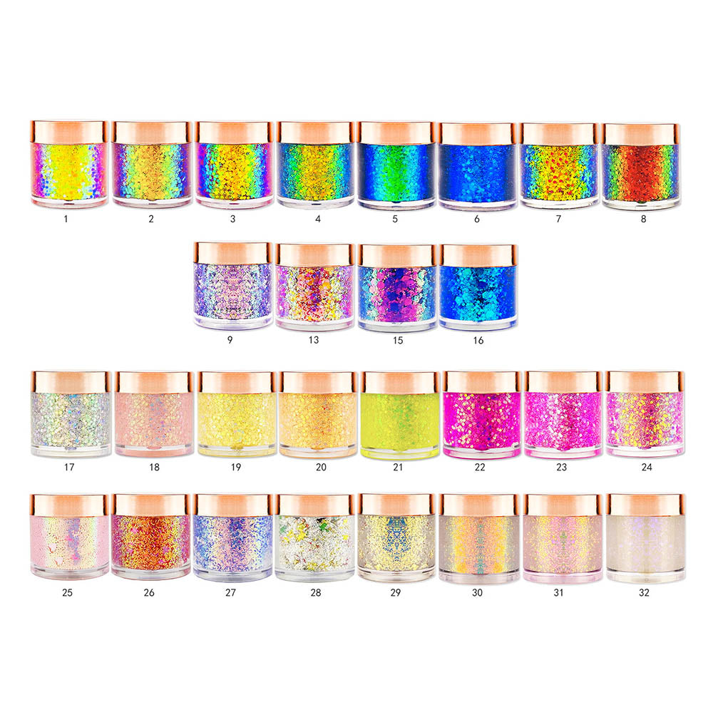 28 Color Eyeshadow Gel Sparkle Chameleon Glitter Gel Eye Shadow Base Glue