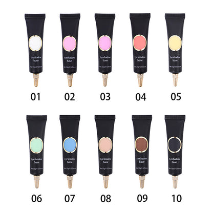 10-Color Eyeshadow Base Waterproof Eye Primer Long Lasting Private Label 15ml