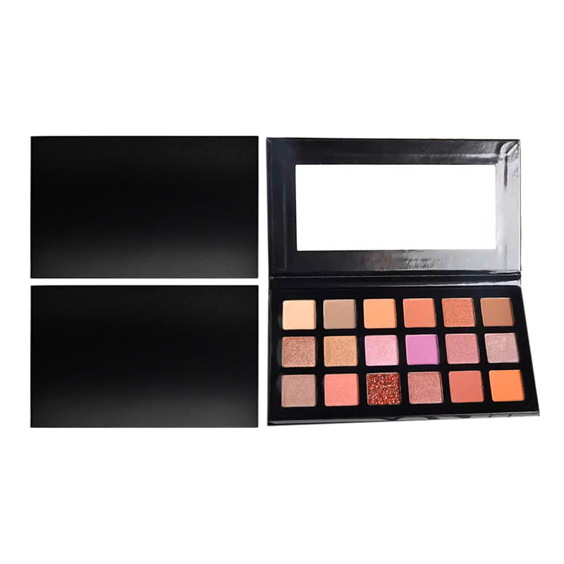 18 color black eyeshadow palette matte high pigmented waterproof natural