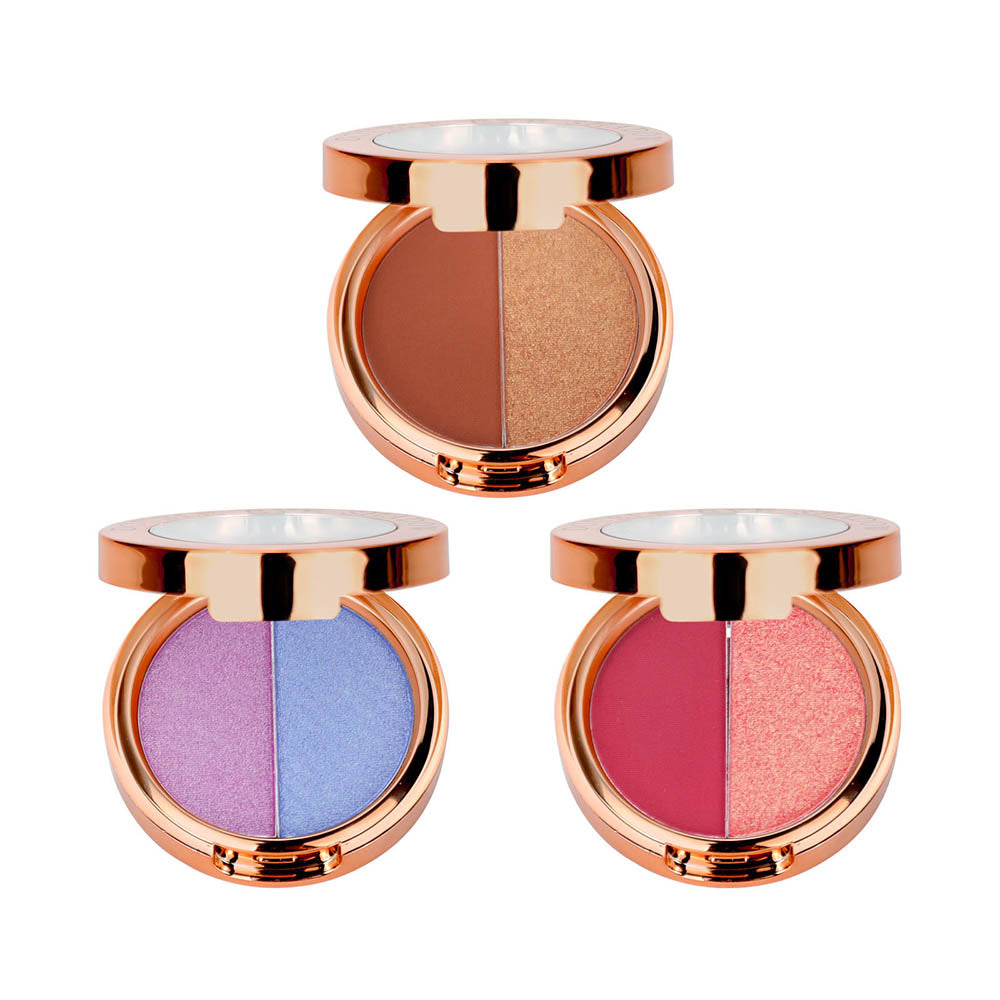 15 Color Two In One Eyeshadow Powder High Pigmented Duo Eyeshadow Vegan