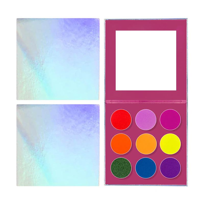 9 color laser eyeshadow palette matte shimmer high pigmented private label