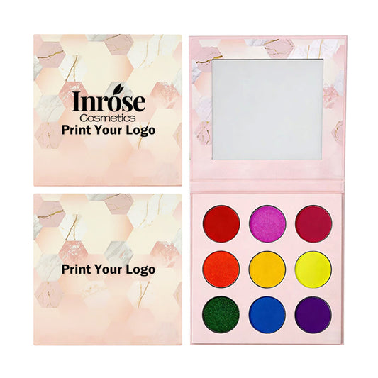9 color pink eyeshadow palette matte pearlescent high pigmented vegan