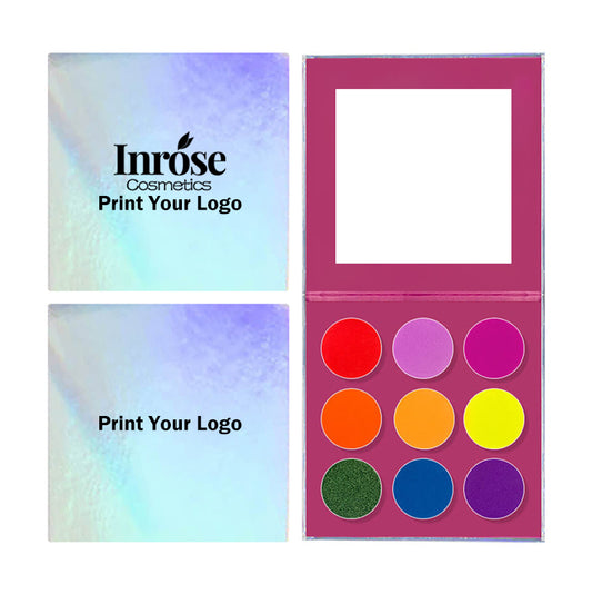 9 color laser eyeshadow palette matte shimmer high pigmented private label
