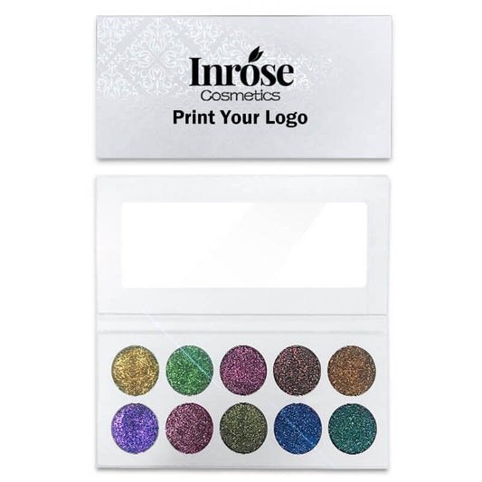 10 color glitter eyeshadow palette chameleon shining eye makeup
