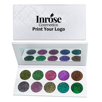 10 color glitter eyeshadow palette chameleon shining eye makeup