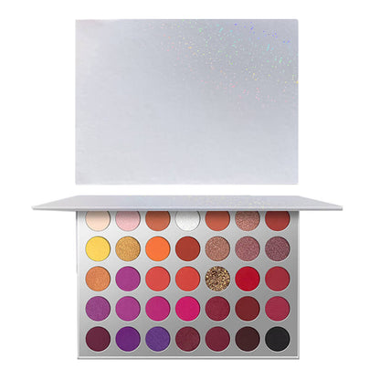 35 color eyeshadow palette pearlescent matte high pigmented