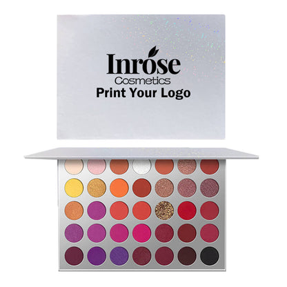 35 color eyeshadow palette pearlescent matte high pigmented