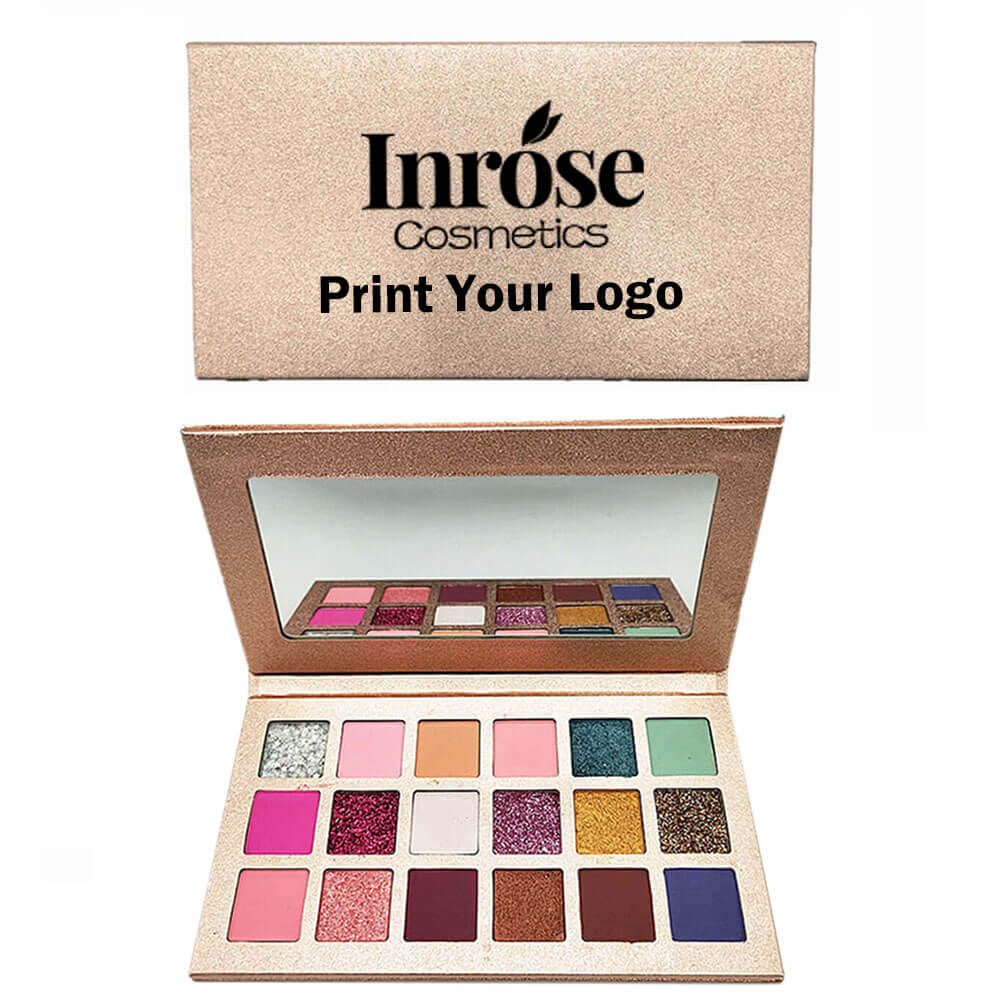 18 color eyeshadow palette matte natural rose gold high pigmented