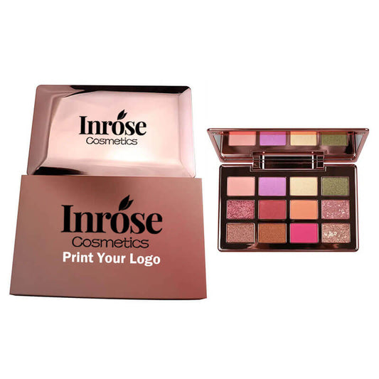 12 color eyeshadow palette high pigmented long lasting with mirror