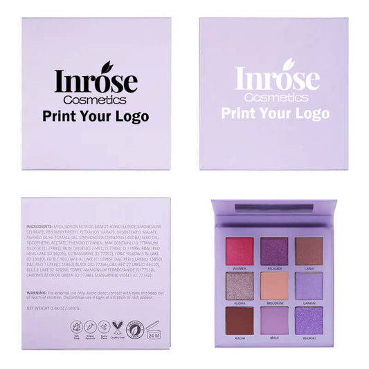 9 color eyeshadow palette high pigmented waterproof vegan