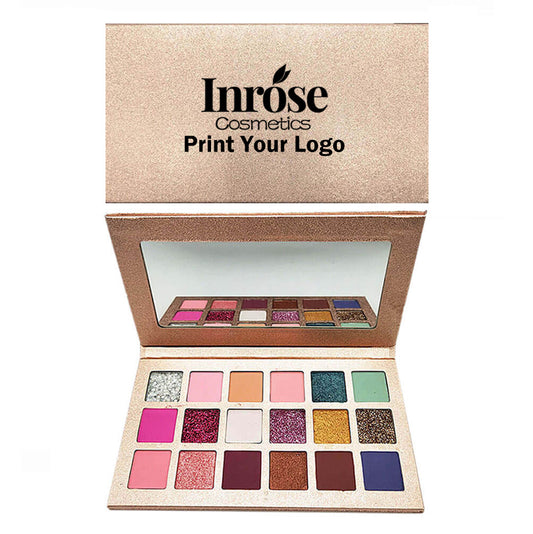 18 color eyeshadow palette matte natural rose gold high pigmented
