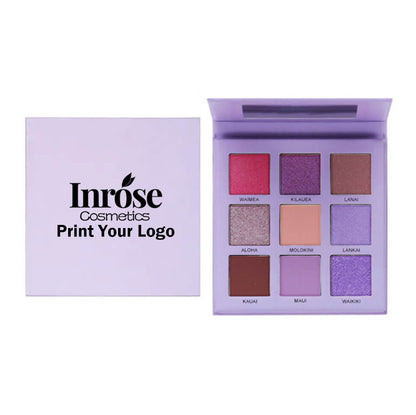 Palette de 9 fards à paupières hautement pigmentés, waterproof et vegan