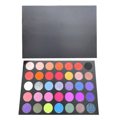 35 color matte eyeshadow palette high pigmented black palette
