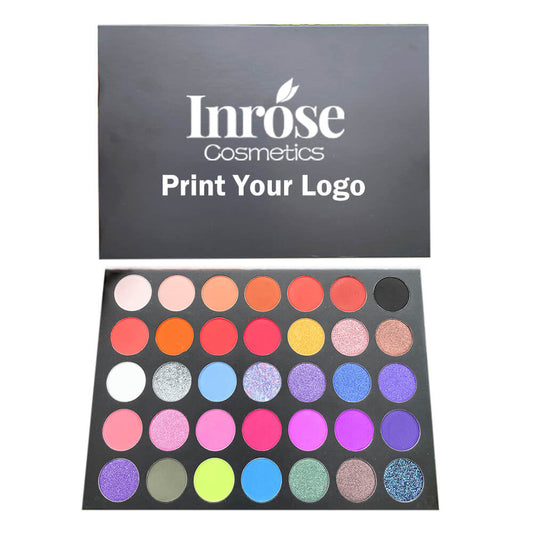 35 color matte eyeshadow palette high pigmented black palette
