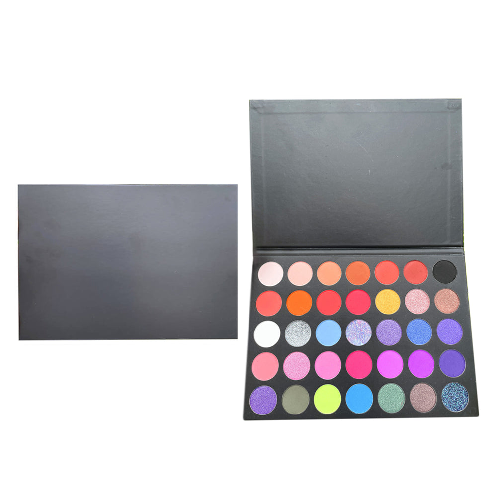 35 color matte eyeshadow palette high pigmented black palette