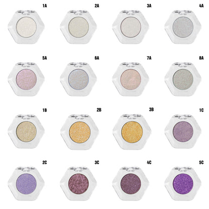 46-Color Chameleon Eyeshadow Powder High Pigment Metallic Highlighter 26MM