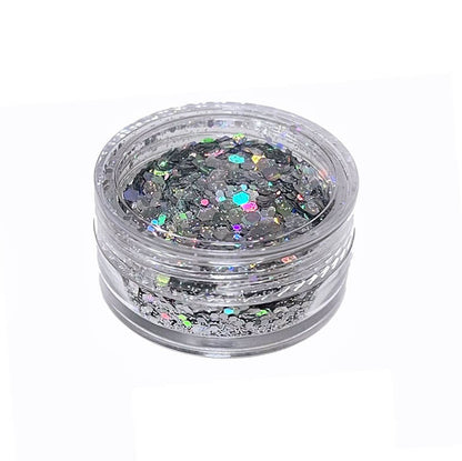 21 color diy eyeshadow gel shiny glitter nails powder